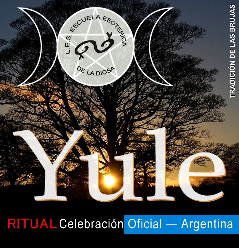 invitación a la Celebración Ritual de Yule 2025 en el solsticio de invierno